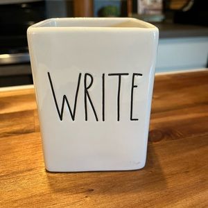 Rae Dunn WRITE container for pens